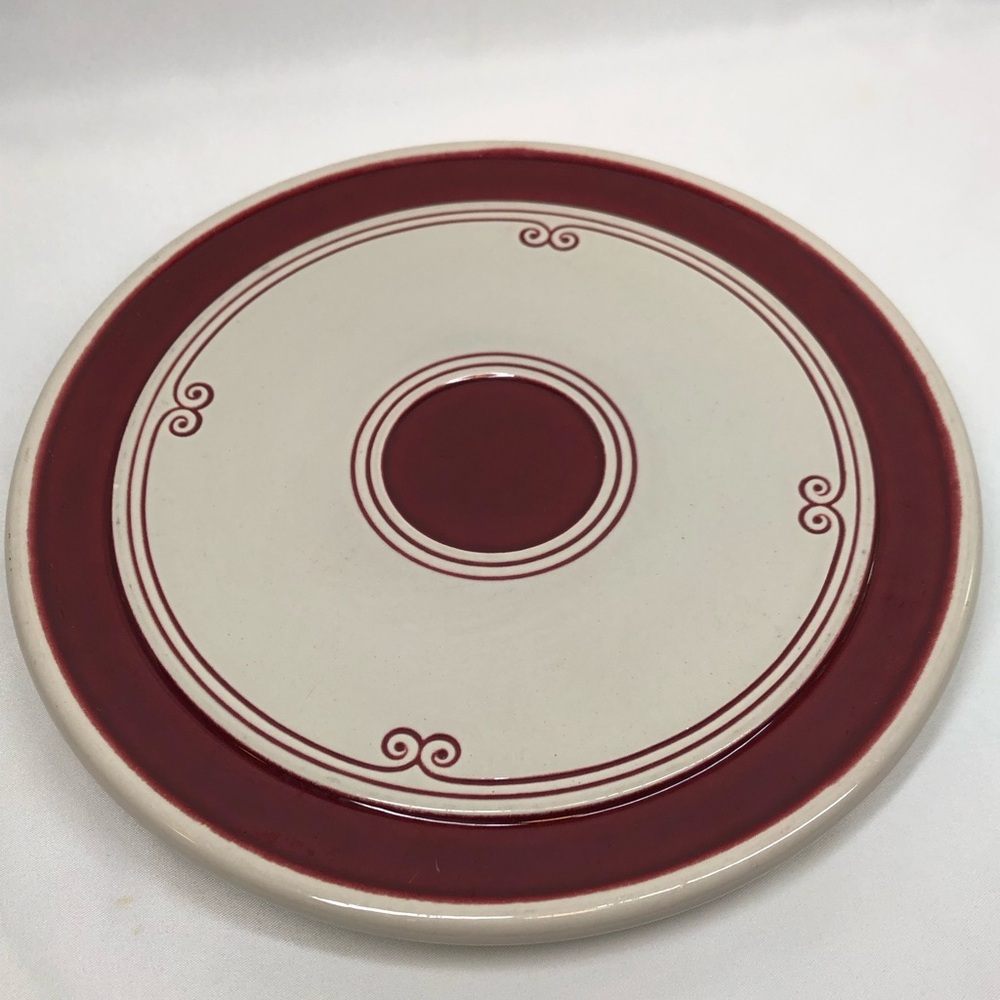 Vintage French Porcelain Cake Stand Plate